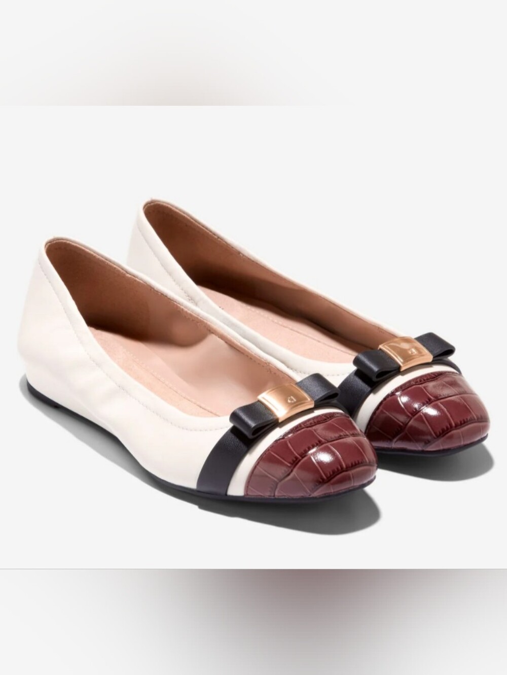 Women's Go-To Tova Bow Ballet Flats NWT In Box